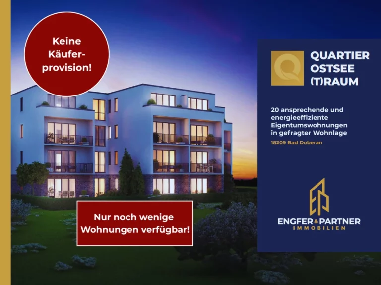 QUARTIER OSTSEE(T)RAUM – 20 ansprechende und energieeffiziente Eigentumswohnungen in gefragter Lage!