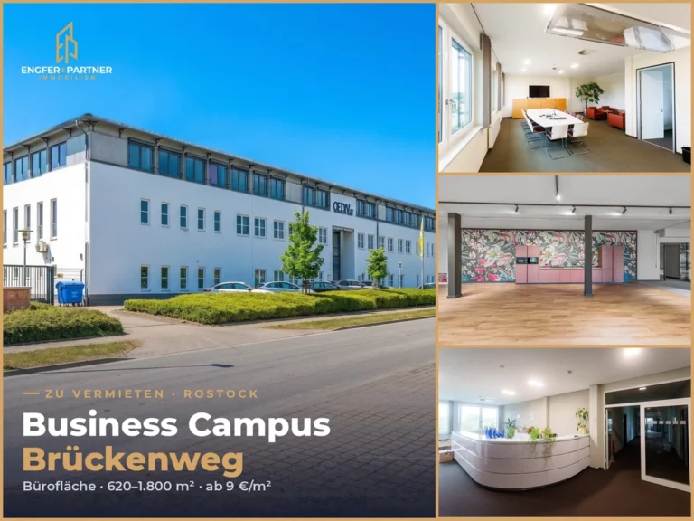 Business Campus | Hochwertige, moderne Büroflächen 600 – 1800m² Flächen.
