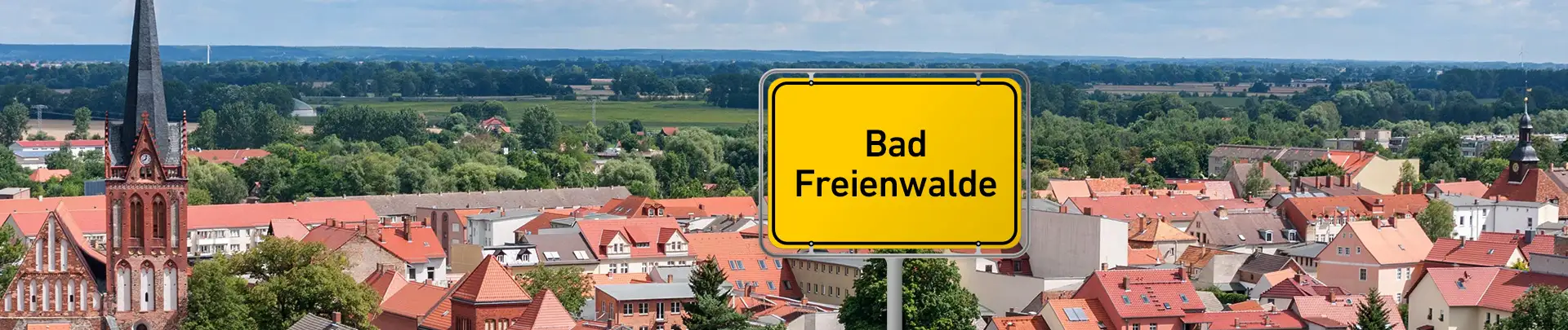 Blick auf Bad Freienwalde