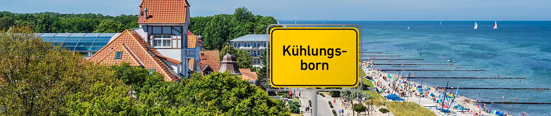 Kühlungsborn mit Strand und Ostsee