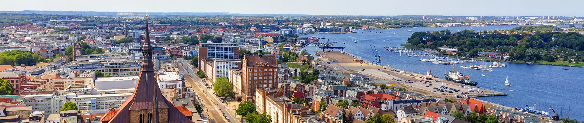 Blick auf Rostock