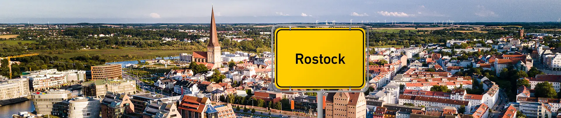 Blick auf Rostock